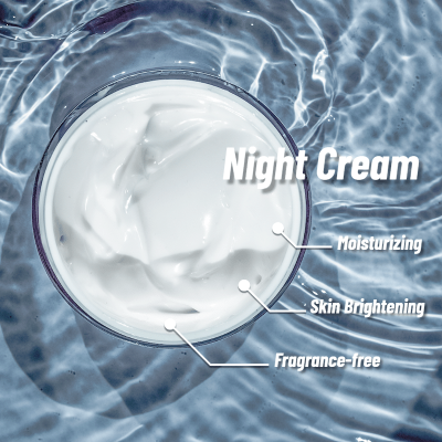 Night Cream Facial Skincare Ecommerce Product Image