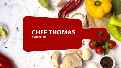 Food Cuisine Chef Blogger YouTube Cover