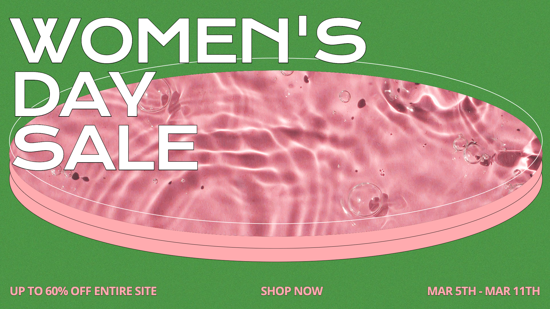 Skin Care Product Women's Day Ecommerce Banner