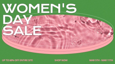 Skin Care Product Women's Day Ecommerce Banner