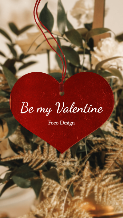Valentine's Day Heart Shaped Text Be My Valentine Instagram Highlight