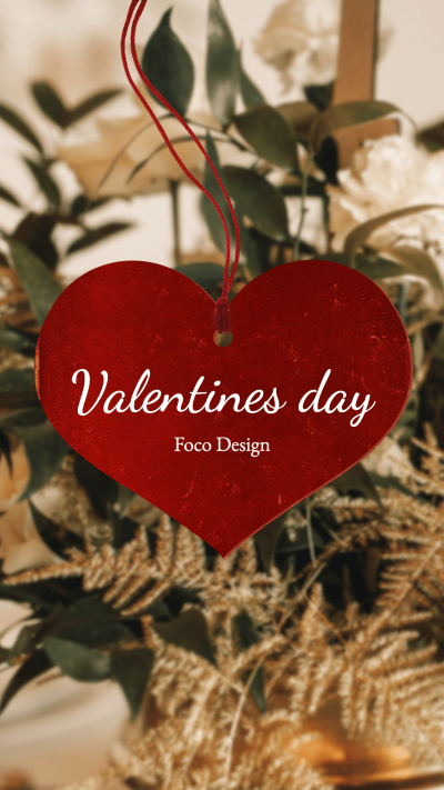 Valentine's Day Heart Shaped Greeting Text Instagram Highlight