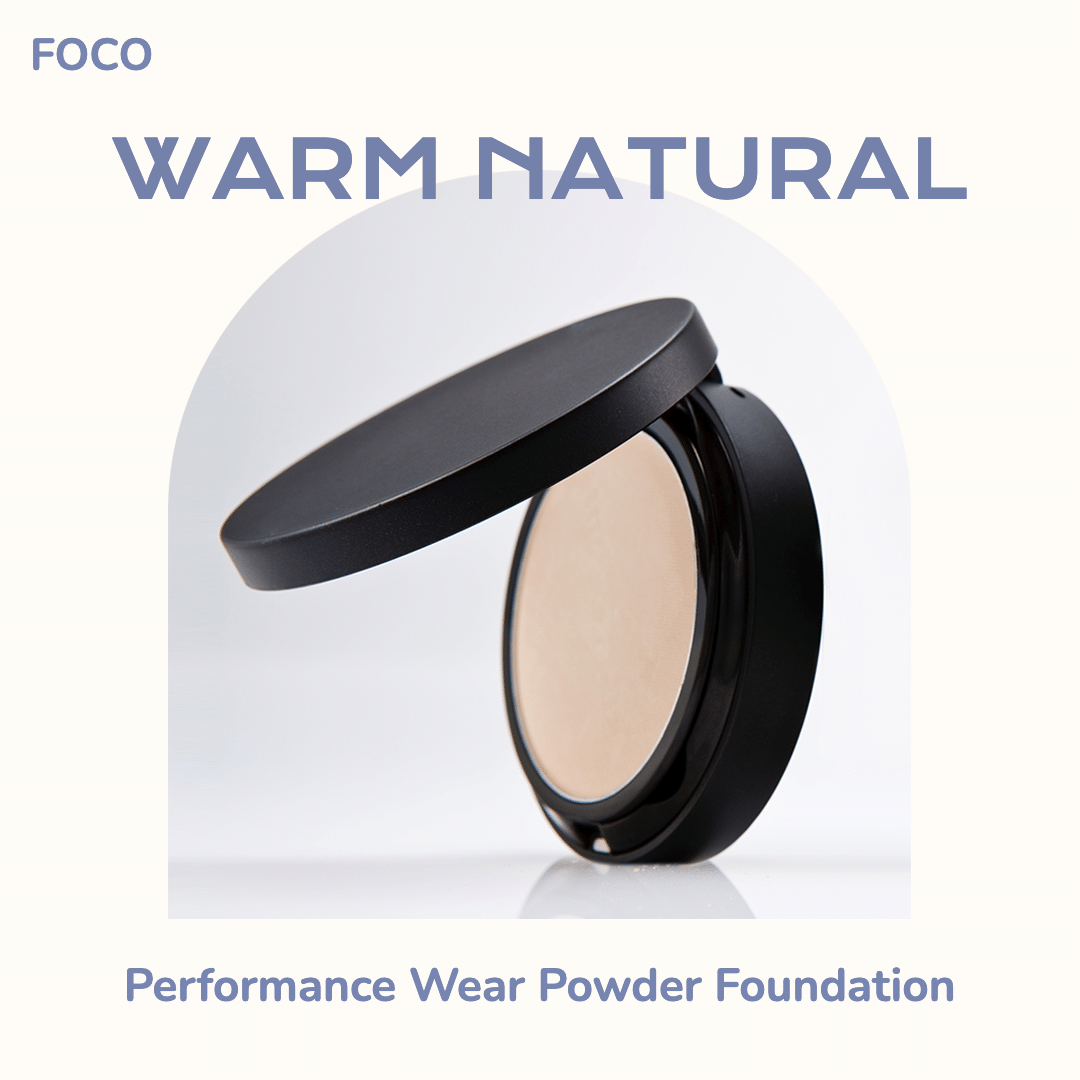 Natural Powder Foundation with Portable Mirror Ecommerce Product Image