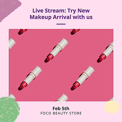Colorful Brush ELement Fashion Style New Lipsticks Makeup Arrival Ecommerce Product Image