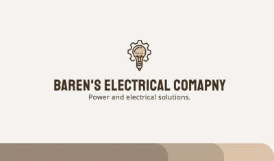 Literary Style Electrician Personal Business Card