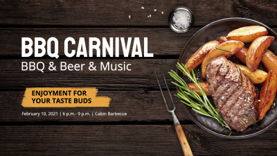 Simple BBQ Party Invitation Facebook Event Cover