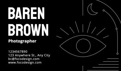 Literary Line Element Photography Personal Information Business Card
