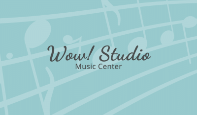 Music Teacher Personal Introduction Business Card