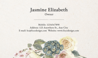 Wedding Company Service Introduction Business Card
