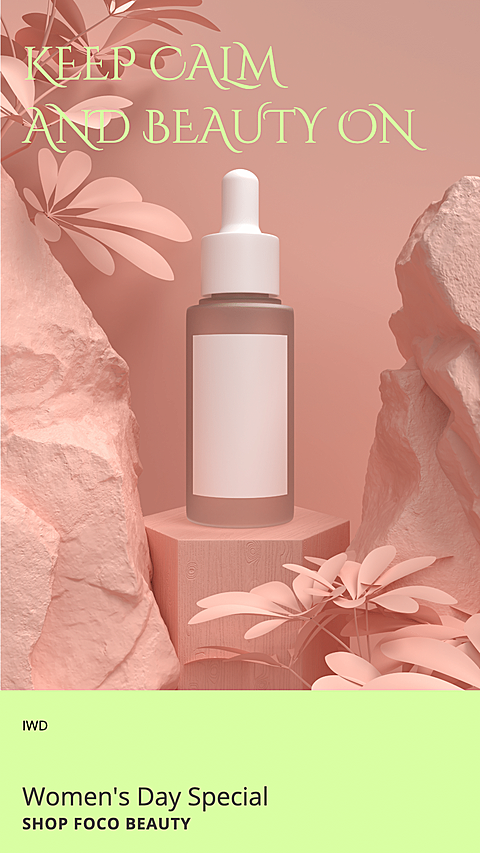 Skincare Beauty Product Women’s Day Special Sale Ecommerce Story