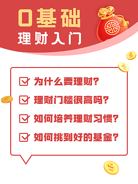 基金理财投资攻略小红书封面配图