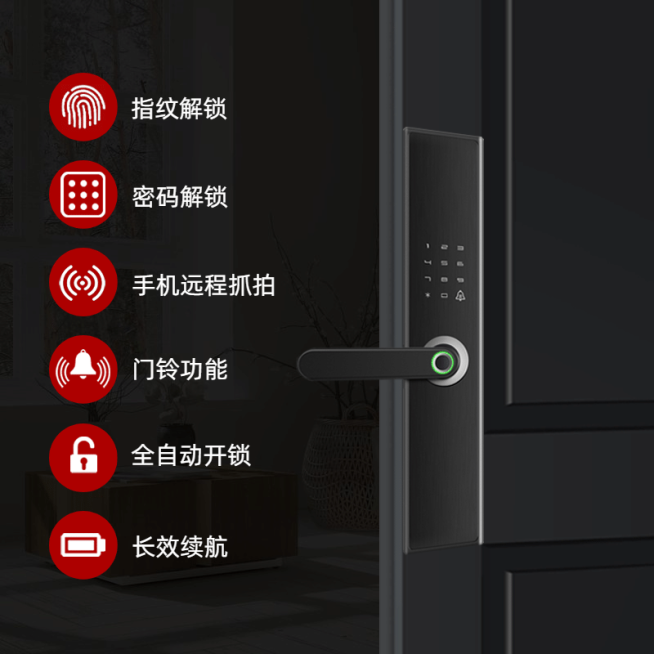 商务风家装门锁直通车主图预览效果