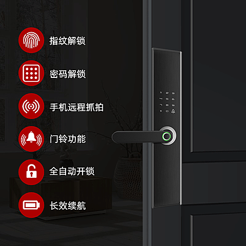 商务风家装门锁直通车主图