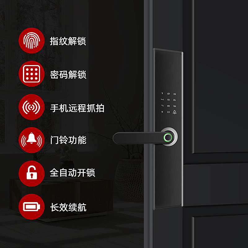 商务风家装门锁直通车主图