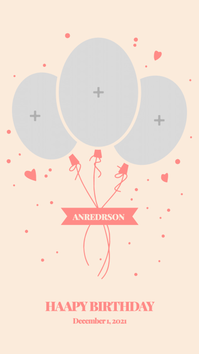 Birthday Photos Place Puzzle Template Poster Instagram Story