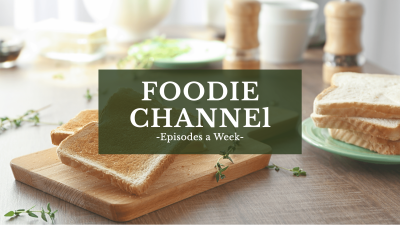 Foodie Channel Blogger YouTube Cover