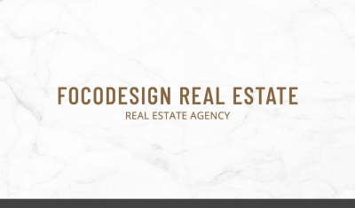Minimalist Style House Agent Personal Business Card