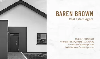 real estate business card template