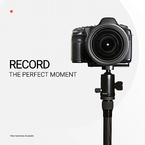 Minimal Style Recorder Machine Camera Electronic Device Ecommerce Product Image