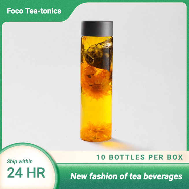 Green Line Stroke Fresh Tea Beverages Display Ecommerce Product Image预览效果