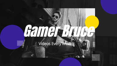 Minimalist Style Gamer Bruce Introduction YouTube Cover
