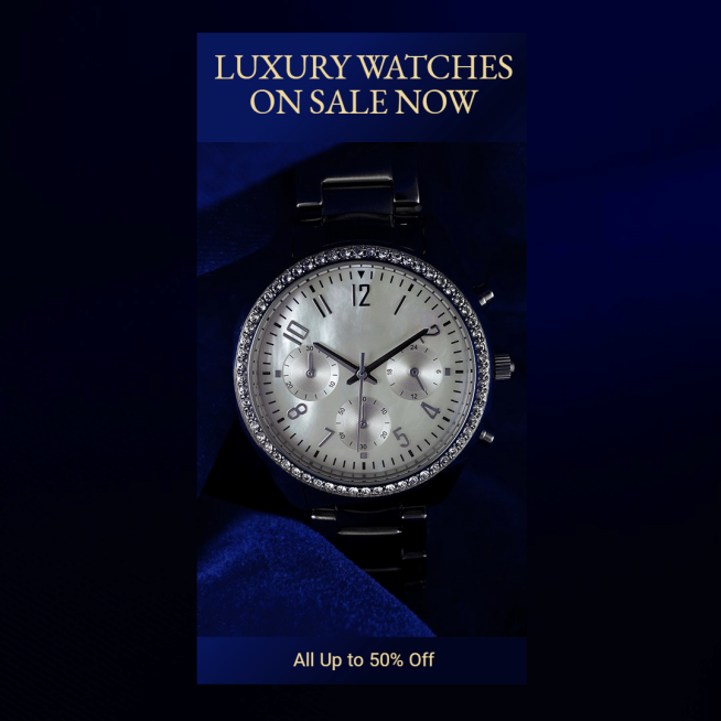 Luxury Watches Accessories Display Promotion Ecommerce Story预览效果