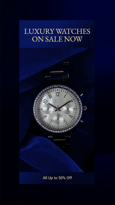 Luxury watches sale ecommerce story预览效果