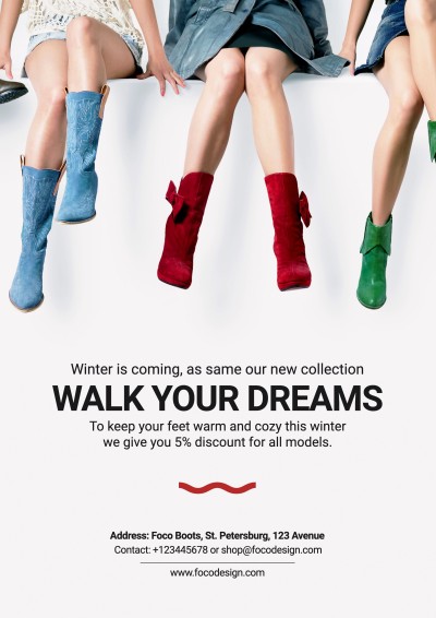 Minimalist Style Women's Boots New Arrival Flyer