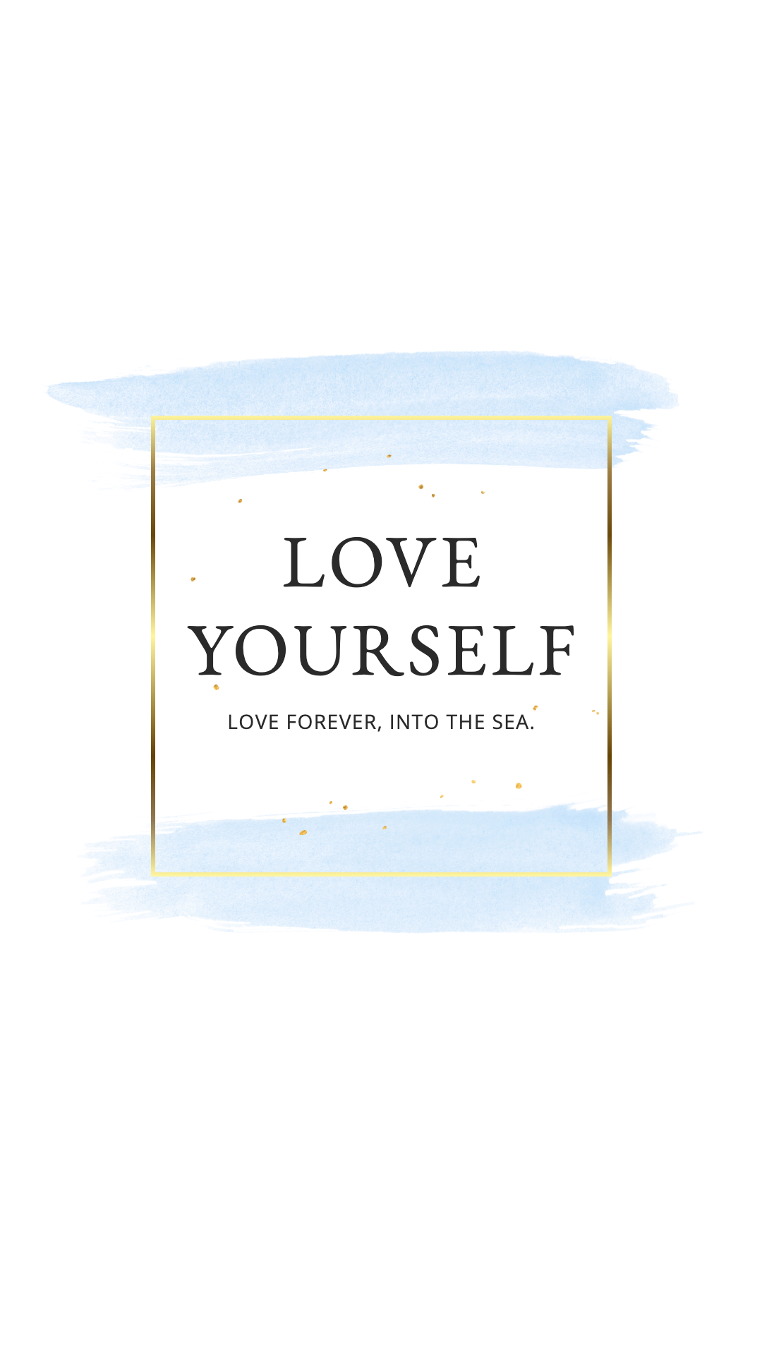 Simple Gold Square Frame Valentine's Day Greeting Text Instagram Highlight