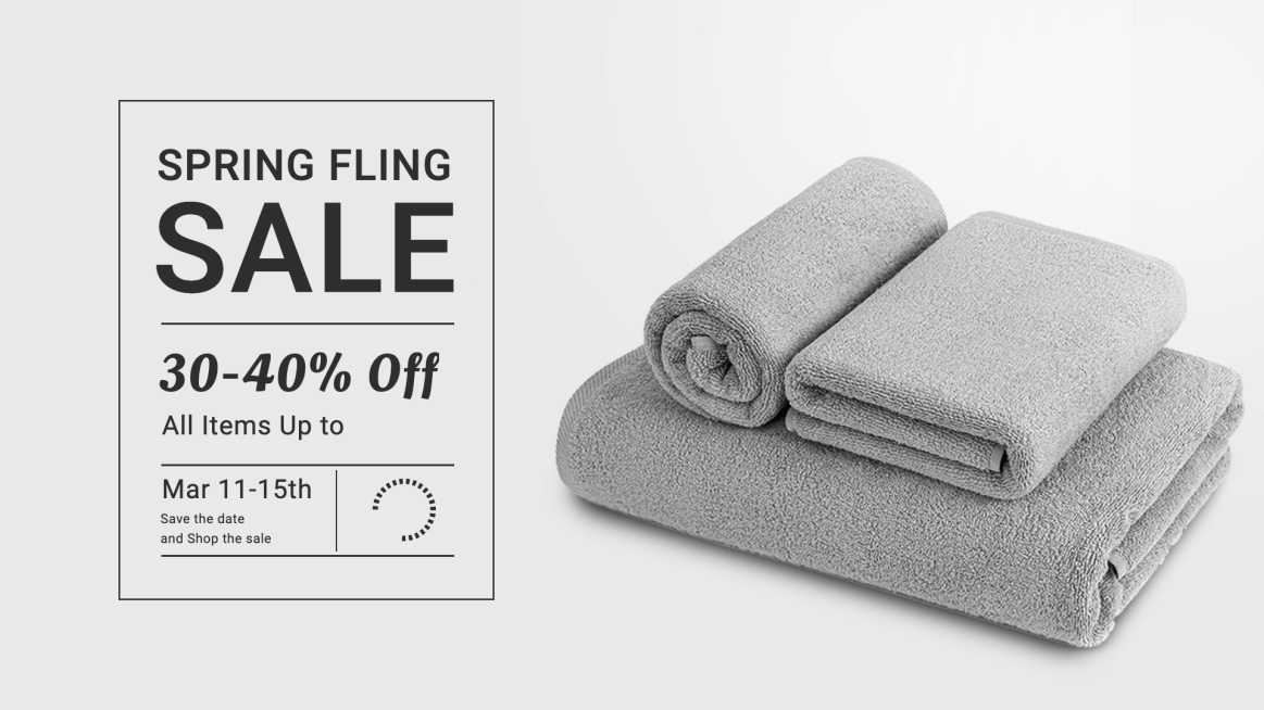 Simple Cloth Shop Promotion Ecommerce Banner预览效果