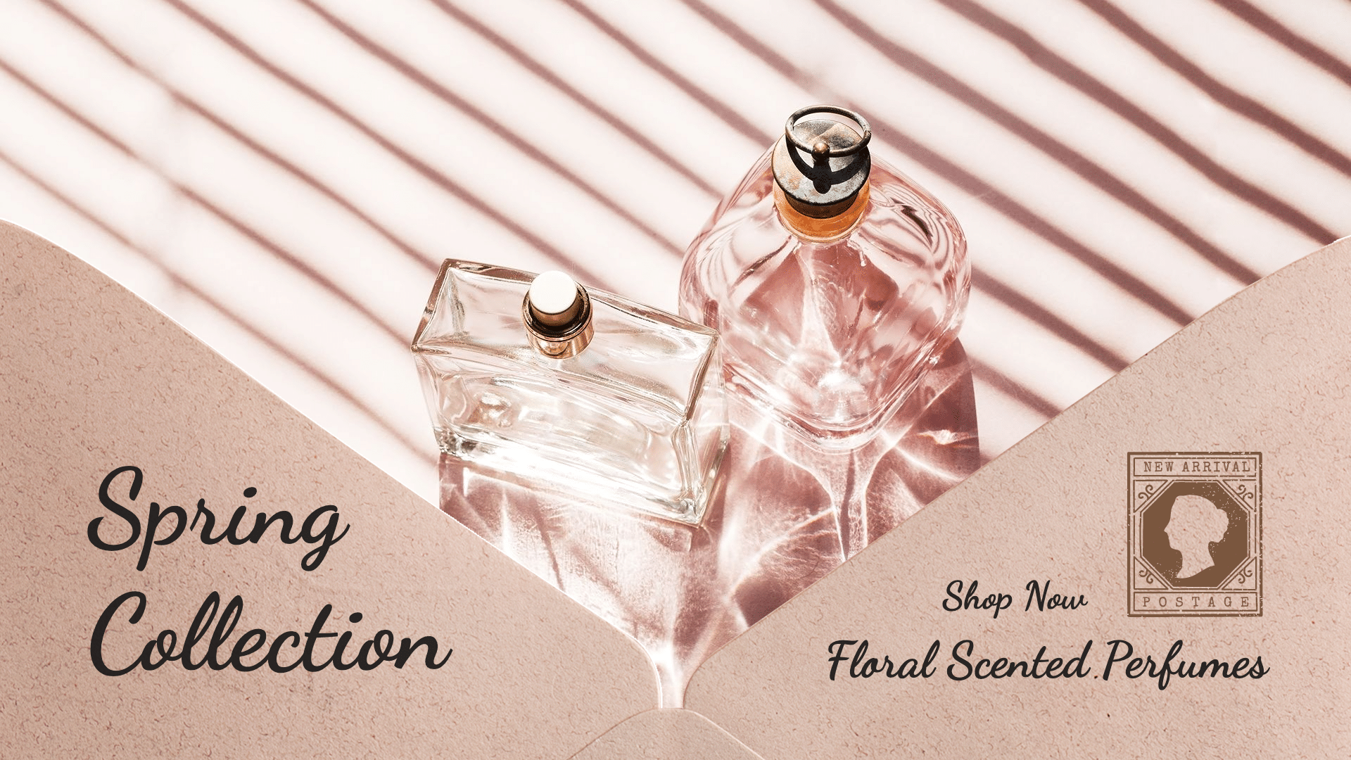 Simple Perfume Spring Collection Ecommerce Banner预览效果