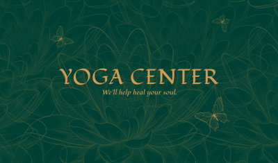 Minimalist Yoga Coach Introduction Business Card