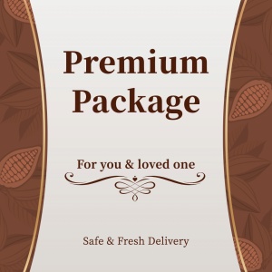 Brown Hand Painted Leaf White Valentine's Day Chocolate Promotion Ecommerce Product Image