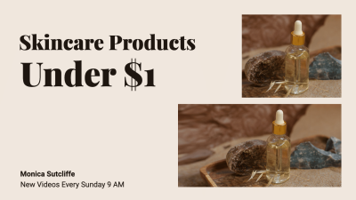 Simple Stone Decorate  Skincare Products Display YouTube Thumbnail