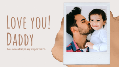 Simple Literary Father's Day Blessing Photo Facebook Event Cover