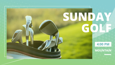 Simple Sunday Golf Studio Facebook Event Cover