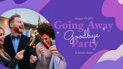Creative Going Away Party Invitation Facebook Event Cover