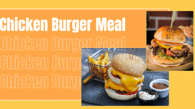 Fashionable Burger Delicacy Record Typesetting Youtube Thumbnail