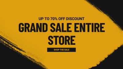 Minimalist Commercial Store Discount Promotion Ecommerce Banner
