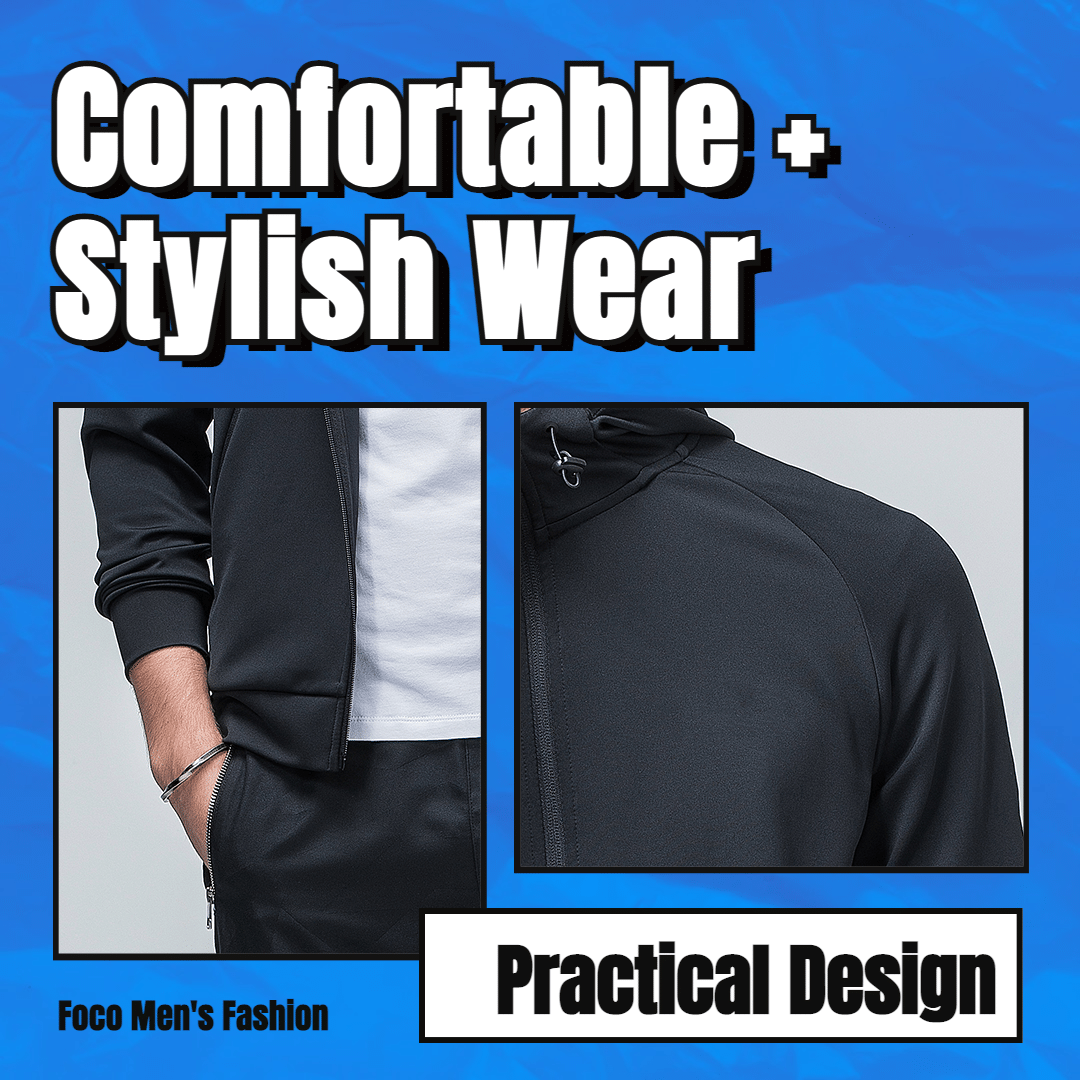 Simple Fashion Men's Wear Detail Display Promotion Ecommerce Product Image预览效果