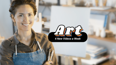 Simple Fashion Art Painter Blogger YouTube Cover