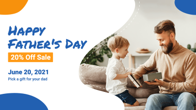 Fashionable Father's Day Gifts Promotion Facebook Event Cover