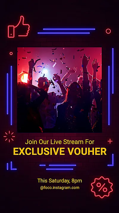 Blue Line Element Creative Live Broadcast Preview Ecommerce Story