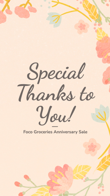 Anniversary sale ecommerce story预览效果