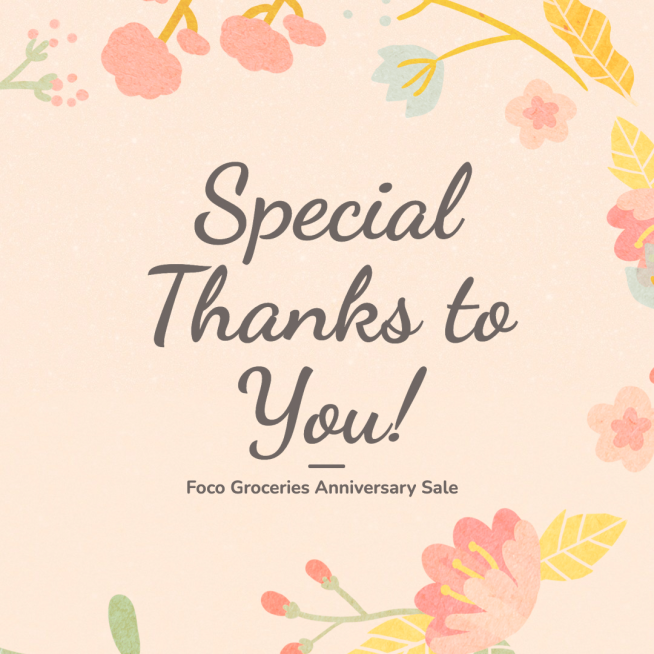 Refreshing Groceries Anniversary Customers Thanks Ecommerce Story预览效果