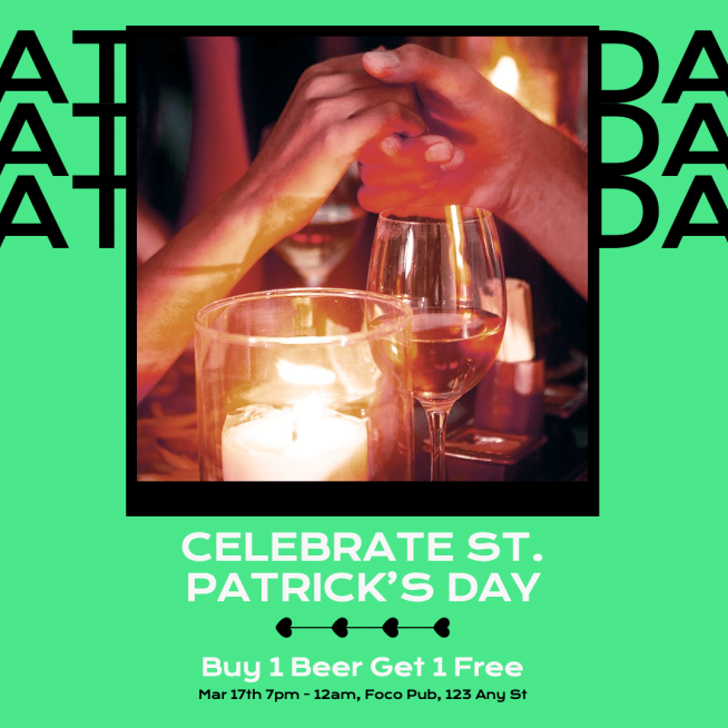 Fashionable St. Patrick's Day Festival Promotion Ecommerce Product Image预览效果
