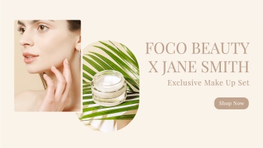 Beauty Skincare Influencer Collaboration Promo Ecommerce Banner