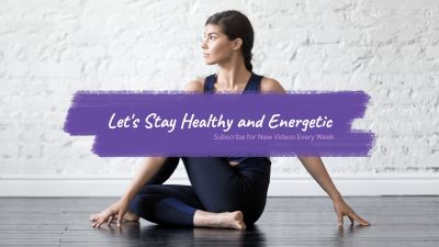 Minimalist Healthy Exercise Yoga Girl YouTube Cover