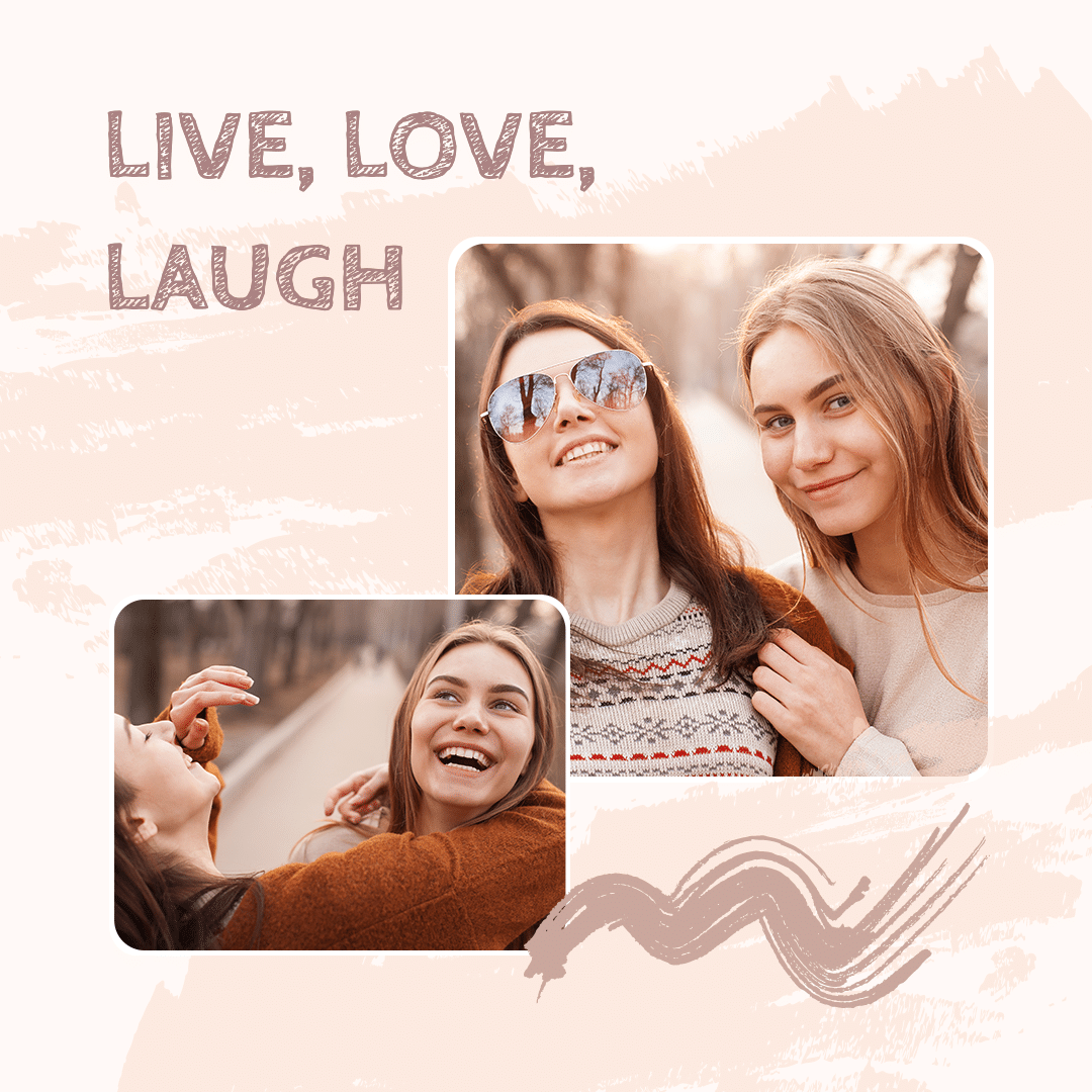 Friend Live Love Laugh Instagram Post Image