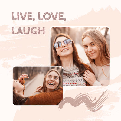 Friend Live Love Laugh Instagram Post Image